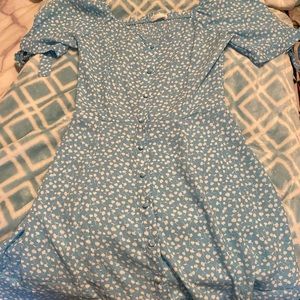 blue spring dress